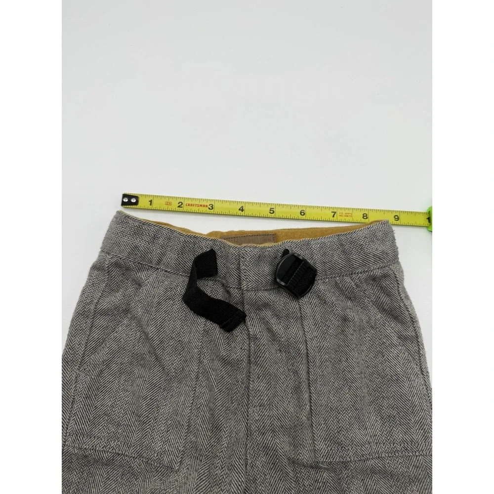 ZARA Baby Boy Gray Herringbone Trousers Pants Size 9-12 Months Pre-owned AS IS
